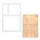 Betagt 3 Pocket Valet Tray Router Templates, 5mm 11.81 x 7.87 inches, Clear 