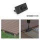 Muzata 200PCS Hidden Deck Fasteners for Composite Decking Boards 200P, Black 