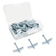 1/8X2-Inch Toggle Bolt and Wing Nut for Hanging Heavy 1/8x2inch-50pcs, Silver 