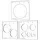 inBovoga 3 Pcs Router Templates for Woodworking, 4 * 3.92 Inch 4"*3.92" 