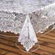 Better Home Clear Decorative Tablecloth Cover and Furniture Protector, Multi ...