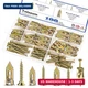 Tnisesm 100Pcs 3 Size Self Drywall Drilling Anchors with Screws Kit, Metal & Hea