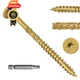 FMhotu 4-1/2 Inch Heavy-Duty Outdoor Deck Screws, 50Pcs Star Inch, Tan