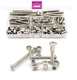 BinifiMux 50-Pack Rivet Hex Socket Head Cap Countersunk Bolt And Barrel Nut NEW