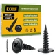 SVLING #8&times;3/4" Wood Screws Phillips Modified Truss 8x3/4", Black Self Tapping 