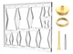 inBovoga 7 * 7 Inch 10 in 1 Router Templates for 7"*7", Transparent 