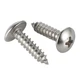 Mellewell #10 x 3/4" Truss Head Sheet Metal Screws Wood Screws, 304 Stainless...