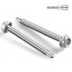 BNUOK #14 x 3 Inch Self Drilling Screws, 26pcs 1 #14x3", Silver 1lb Per Box 
