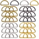 ZoloAJay 40pcs 1-1/2"(38mm) D Rings 1-1/2"(38mm), 3/2"(38mm) Mix Colors ZoloAJay 40pcs 1-1/2"(38mm) D Rings 1-1/2"(38mm), 3/2"(38mm) Mix Colors