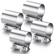 MorningRo Pcs Exhaust Clamp Stainless Steel Exhaust Pipe Muffler Clamp 3 Inch 4