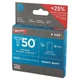 Arrow T50 1/2 Inch Staples for Nail Guns 1250 Pack Heavy Duty Steel Fasteners