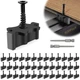Gyykzz 500 Pack Hidden Deck Fasteners for Composite Decking 500 Pack, Black 