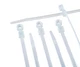 7 Inch Zip Ties - Heavy Duty - Pack of 100 Nylon Ties - Screw Mount - White