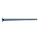 1/4"-20 x 5-1/2" Zinc Plated Grade 2 / A307 Steel Coarse Thread Carriage Bolts