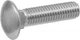 Hillman 832510 Stainless Steel Carriage Bolt, 1/4 x 1-Inch, 50 Pack, Silver 