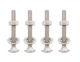 LBY 10 Sets Carriage Bolts Screws Assortment Kit, 1/4-20 x 2'' Round Head Squ...