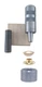 General Tools 71264 Brass Plated Steel Black Oxide Utility Grommet Kit