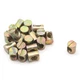 binifiMux 20-Pack M8 x 15mm Barrel Nuts Wood Crib Nus for x 15mm, bronze 
