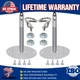 Racing Style Stainless Steel Hood Pin Universal Pins Plate Bonnet Lock Kit