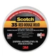 Scotch Color Coding Vinyl Electrical Tape (35): 3/4 in. x 66 ft. (Red)
