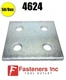 (QTY 50) 4-Hole Flat Square Splice Plate Fitting Unistrut Channel #4624 P2079