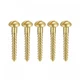 uxcell Wood Screws M2 x 16mm Slotted Round Head Brass Self-Tapping M2x16mm 