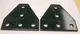 2 Unistrut P1726 GR  5 Hole, Steel Flat Plate Fitting 5 3/8" x5 3/8"