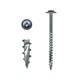 Highpoint 10 x 2-1/2  Cabinet Install Screws Washer Head Combo Dr Zinc White