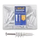Linkup 50PCs Self Drilling Drywall Anchors with Screws Kits,incoulding 25pcs ...