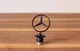 Star Hood Logo Emblem For Mercedes-Benz C-Class E-Class S-Class in Matte Black