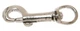 Campbell T7607602 Swiveling Bolt Snap, Malleable, Nickel Plated, 3/8" Round Eye,