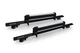 BRIGHTLINES Universal 220lbs Crossbars for Raised Side rails & Ski Rack Combo