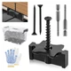 1000 PCS Hidden Deck Fasteners Kit with Screws & Bit - Universal T-Clips for Gro