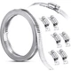 Stainless Steel Large Hose Clamps Worm Drive Adjustable For Intercooler Pipe Plu