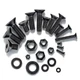 1310 Pcs M2 M3 M4 M5 M6 Hex Flat Head Cap Machine Screws - Black 10.9 Grade Allo