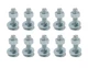 LBY 15 Sets Carriage Bolts Screws Assortment Kit, 1/4-20 x 1", silver 