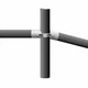 Pipe Fence HN Inline Rail Fence Kit 2-3/8" Rail Brace Kit Fence Support Hardware