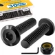 weideer 30pcs 1/4-20 x 3/4" Flat Head Socket Head Screw Furniture Bolts,Stain...