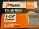 Paslode 650230 Finish Nail 16Ga 1-1/4" Pack of 1900 (approx.)