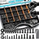 2285PCS M2 M3 M4 M5 Metric Screw Assortment Kit, Socket Head & Button Head Me...