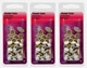 3pk~ Hillman White THUMB TACKS 40ea Office Classroom Hanger Push Pin MORE 122674