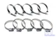 10X HPS Stainless Steel Embossed Hose Clamps SAE 10 3/4" - 1-1/8" (19mm-28mm)