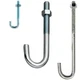 Assorted 3/8''x7'' National Hardware J, Hook Bolts in Zinc