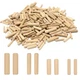 Wooden Dowel Pins 300PCS Lifevant Fluted Wood Dowels Rods for Crafts, Furnitu...