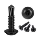 #10x11/4 Black Crosshead 410 Stainless Steel SelfDrilling Screws 100 Pcs