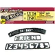 Milescraft 2201 Horizontal Character Template Set 2.5in (41 2.5", Black 