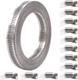 Glarks 13Pcs 20 Feet Long Worm Gear Hose Clamp with Fasteners, 304 Stainless Ste