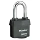 MASTER LOCK 6127LH Keyed Padlock, 7/8 in,Rectangle,Black 38W811
