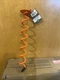 Vortex ANCFS16-ORG 16" Folding Ring Spiral Anchor Landscape Stake Orange Finish