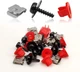 30pcs Engine Splash Shield Guard Undertray Cover Screws Bolt One Size, Red 